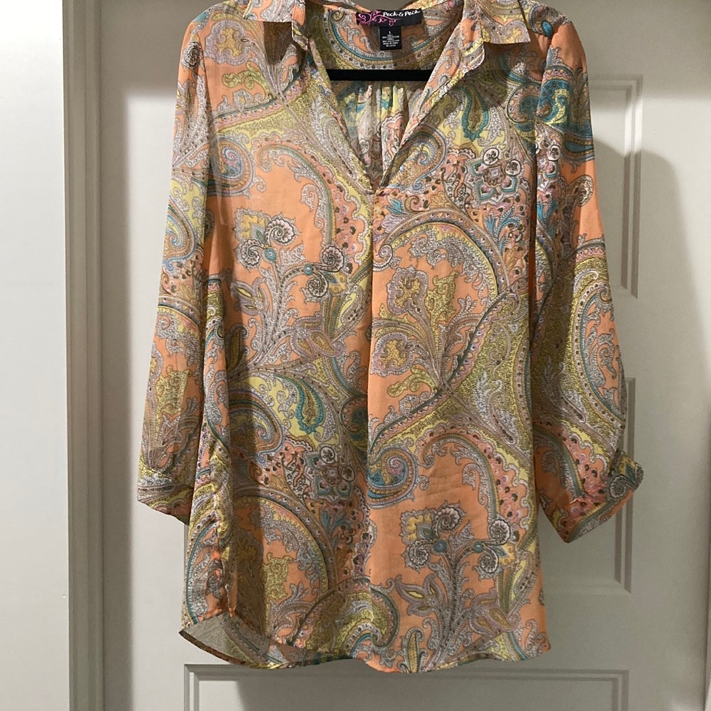 Womens sheer blouse